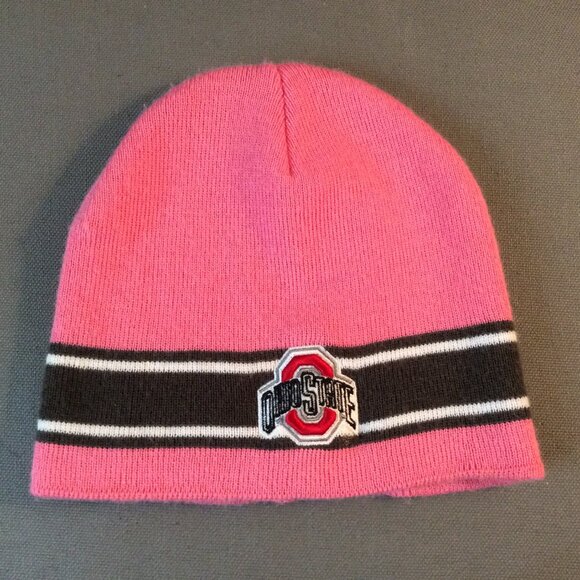 Pink Ohio State beanie, worn once! - Picture 1 of 4